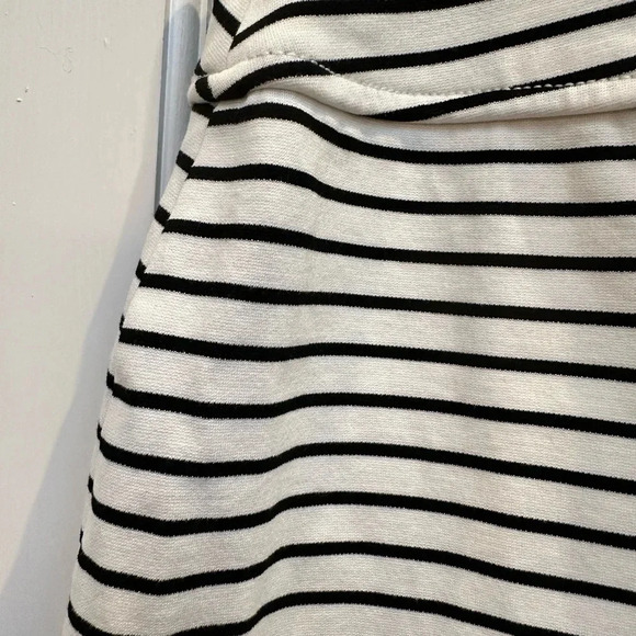 Worthington Black White Stretchy Stripe Ponte Pencil Skirt Women’s Size Medium M - Picture 2 of 9
